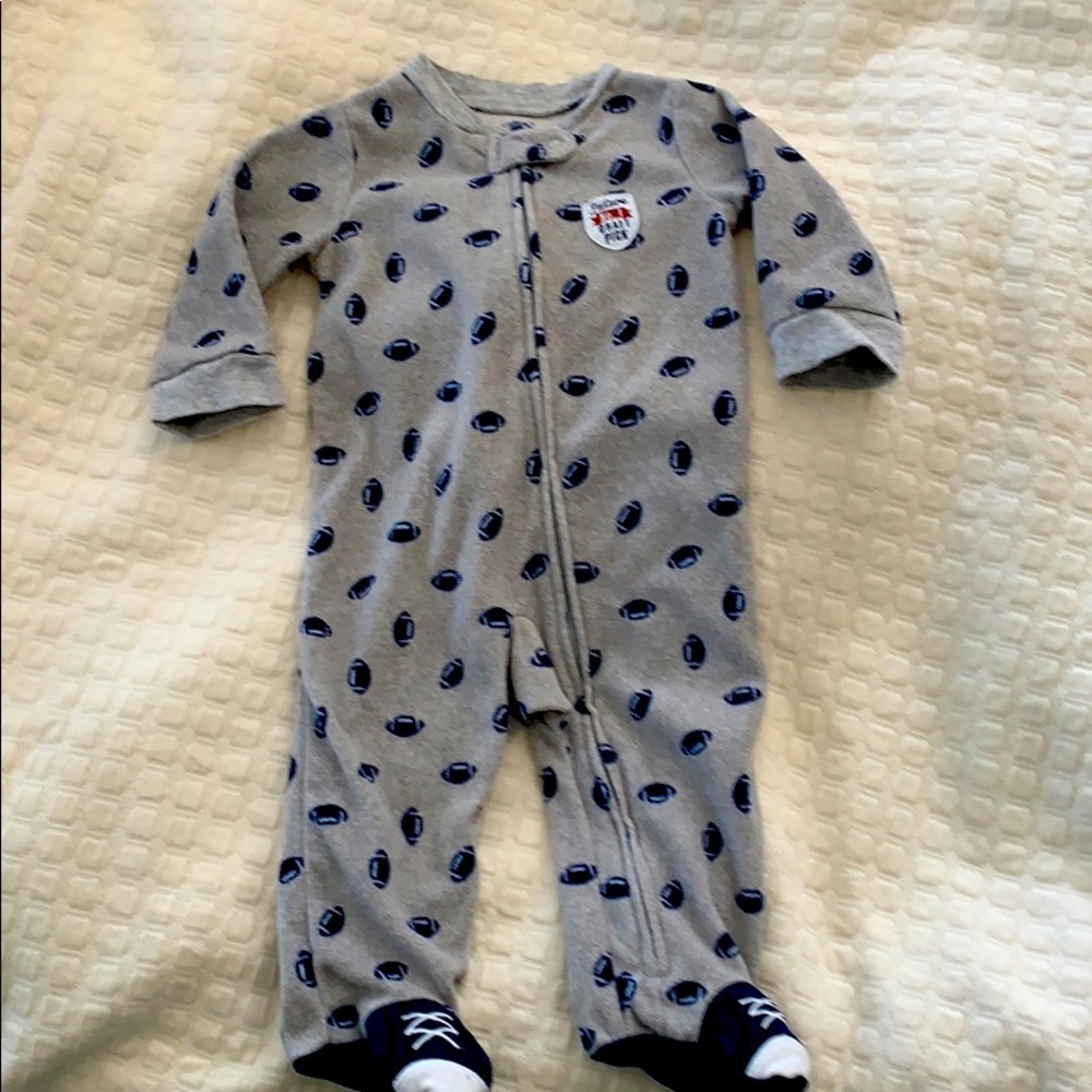 6M fleece sleep onesie with feet